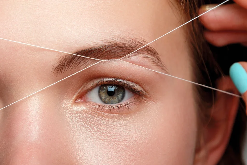 eyebrow threading
